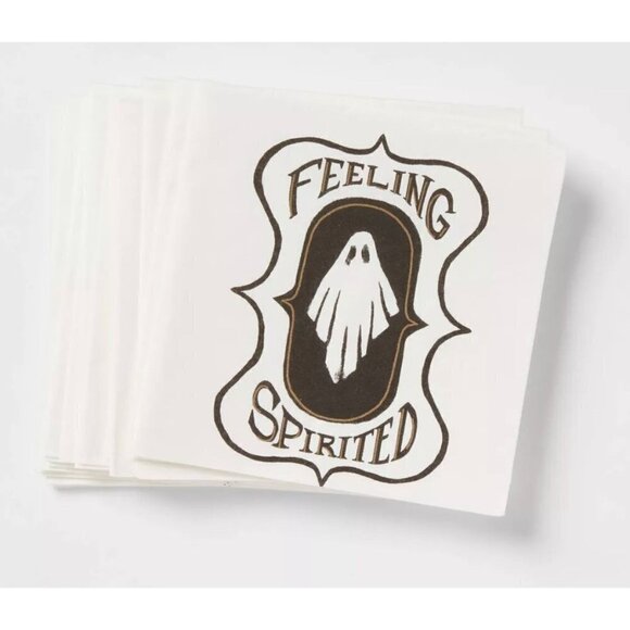 Target Threshold™ 20ct Beverage Disposable Napkins 'Feeling Spirited' Set of 2 - Picture 2 of 5
